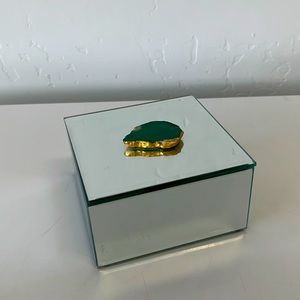 Square Beveled Mirrored Jewelry Box